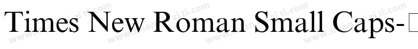 Times New Roman Small Caps字体转换